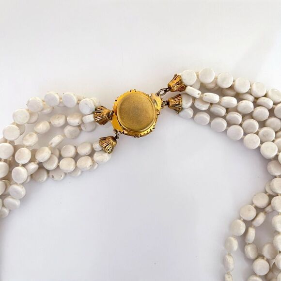 Vintage Art Deco Celluloid Multi Strand Bead Necklace - Picture 5 of 6